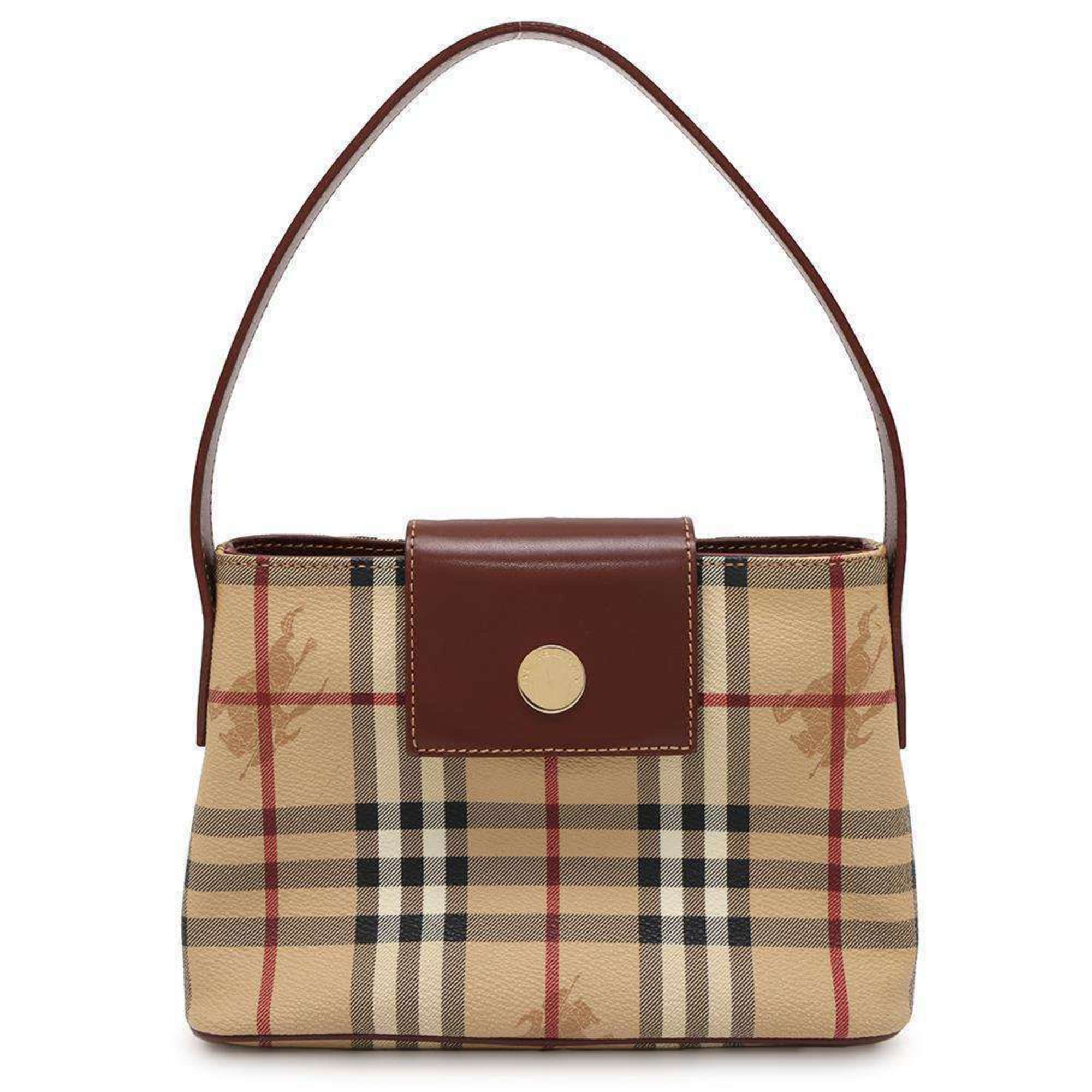 Burberry handbag check leather BURBERRY bag