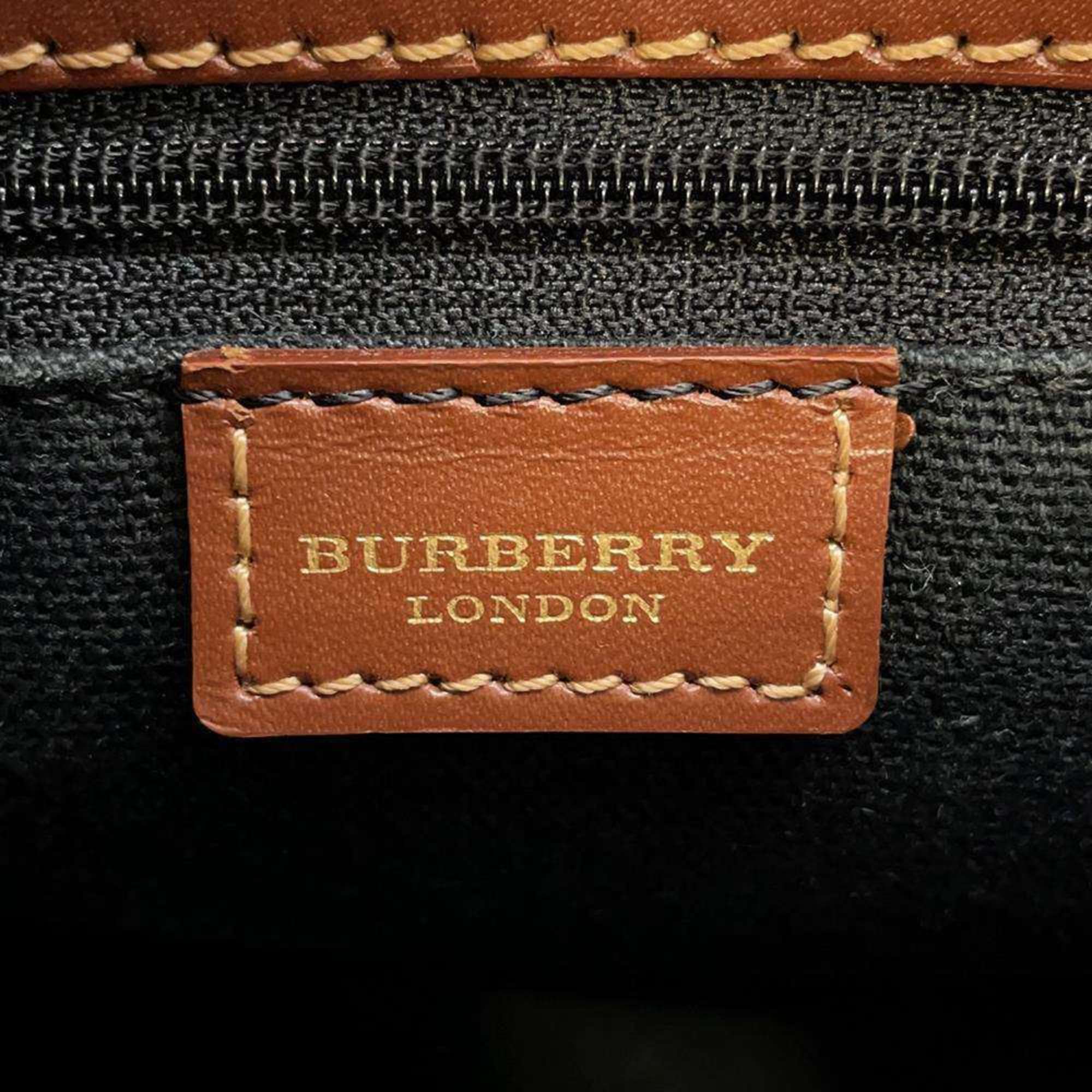 Burberry handbag check leather BURBERRY bag