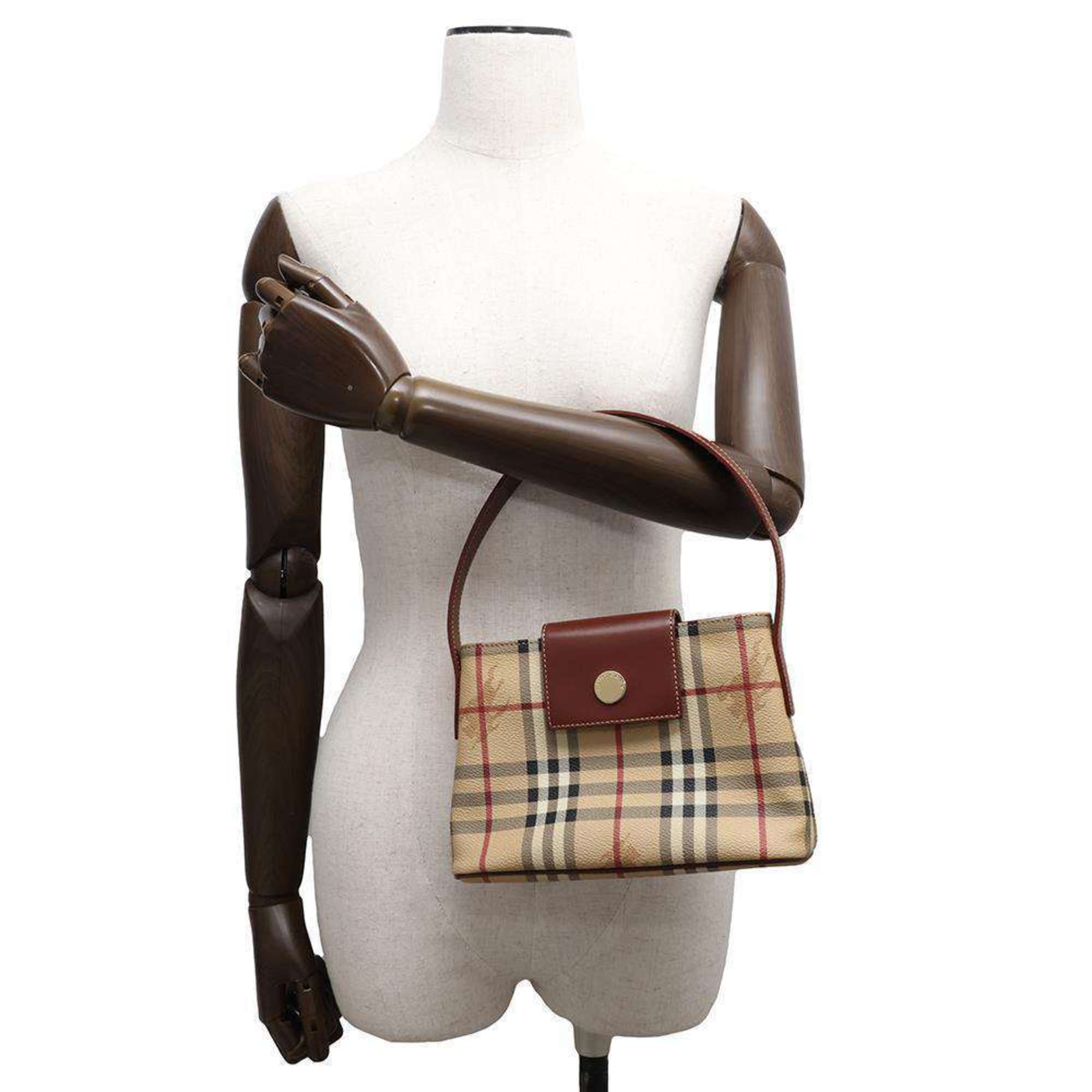 Burberry handbag check leather BURBERRY bag