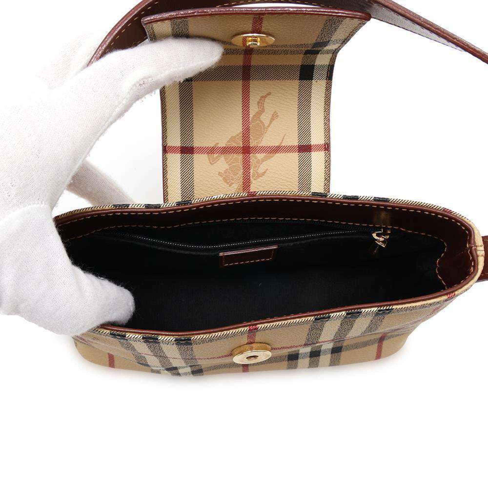 Burberry handbag check leather BURBERRY bag