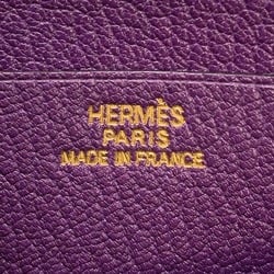 Hermes Bi-fold Wallet Bearn Compact Cyclamen Chevre Mysore □H Stamp