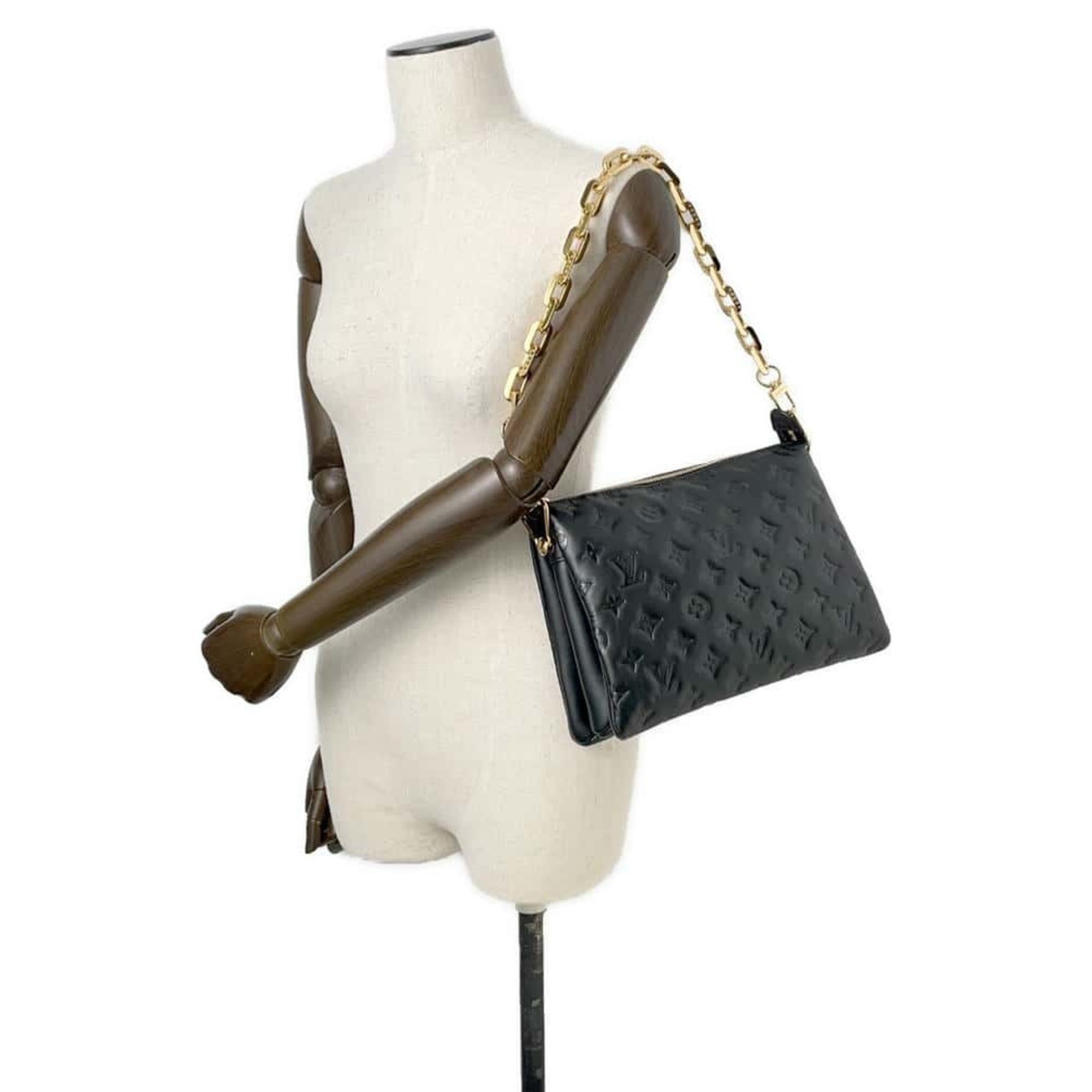 Louis Vuitton Shoulder Bag Monogram Coussin PM M57790 LOUIS VUITTON 3way Black