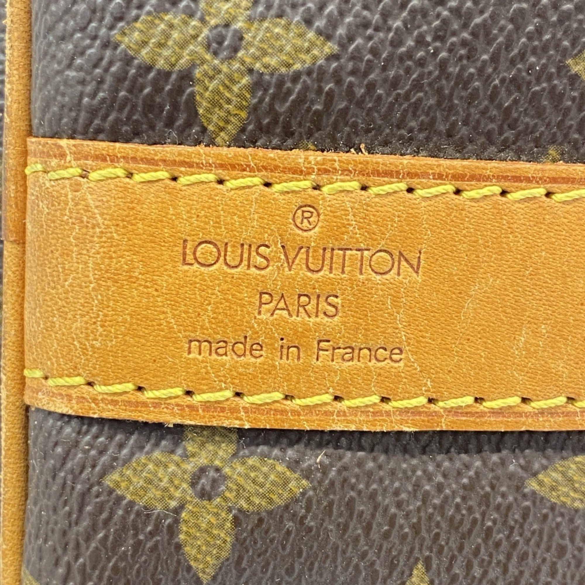 Louis Vuitton Boston Bag Monogram Keepall Bandouliere 55 M41414 Brown Men's Women's