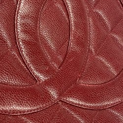 Chanel Tote Bag Reproduction Caviar Skin Red Women's