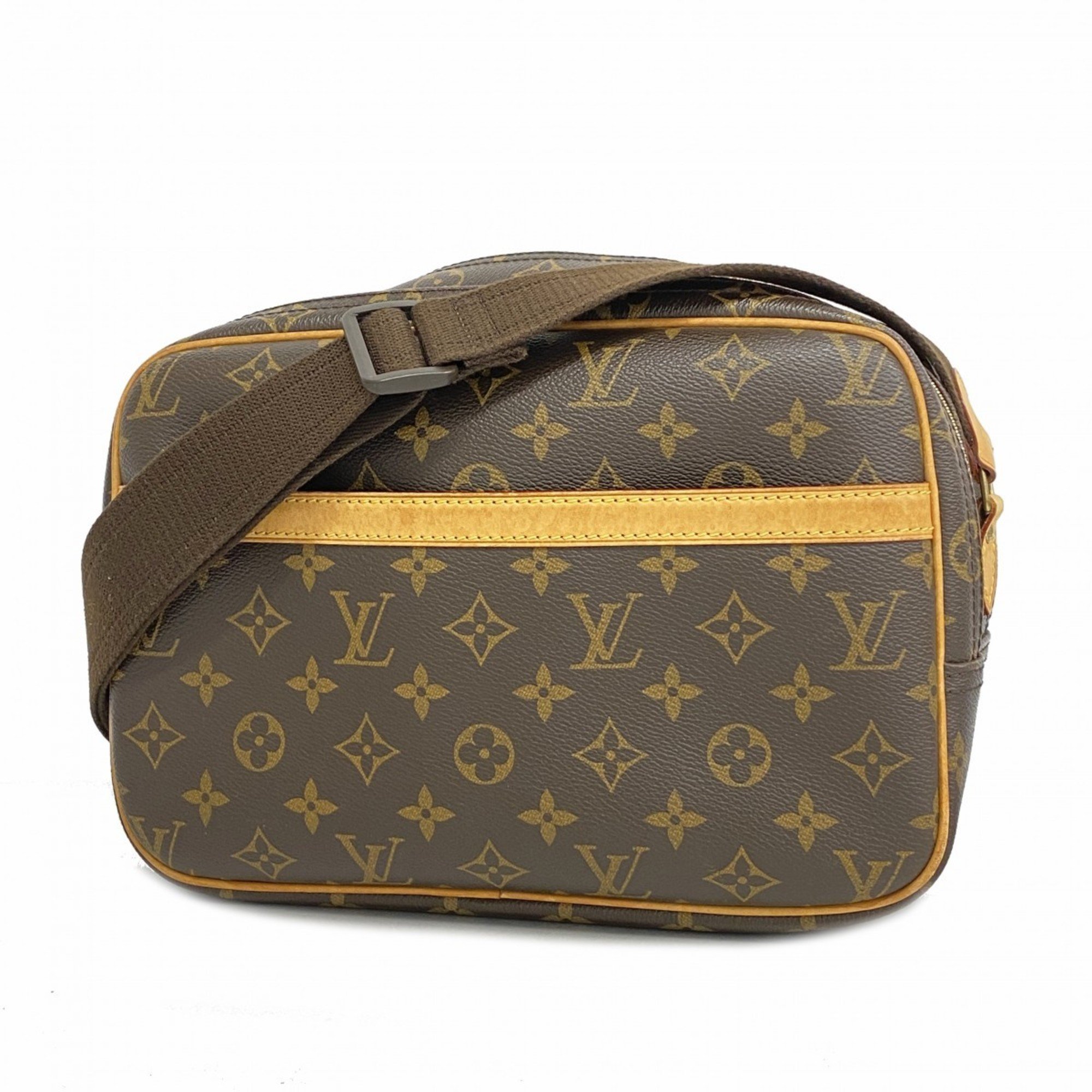 Louis Vuitton Shoulder Bag Monogram Reporter PM M45254 Brown Ladies