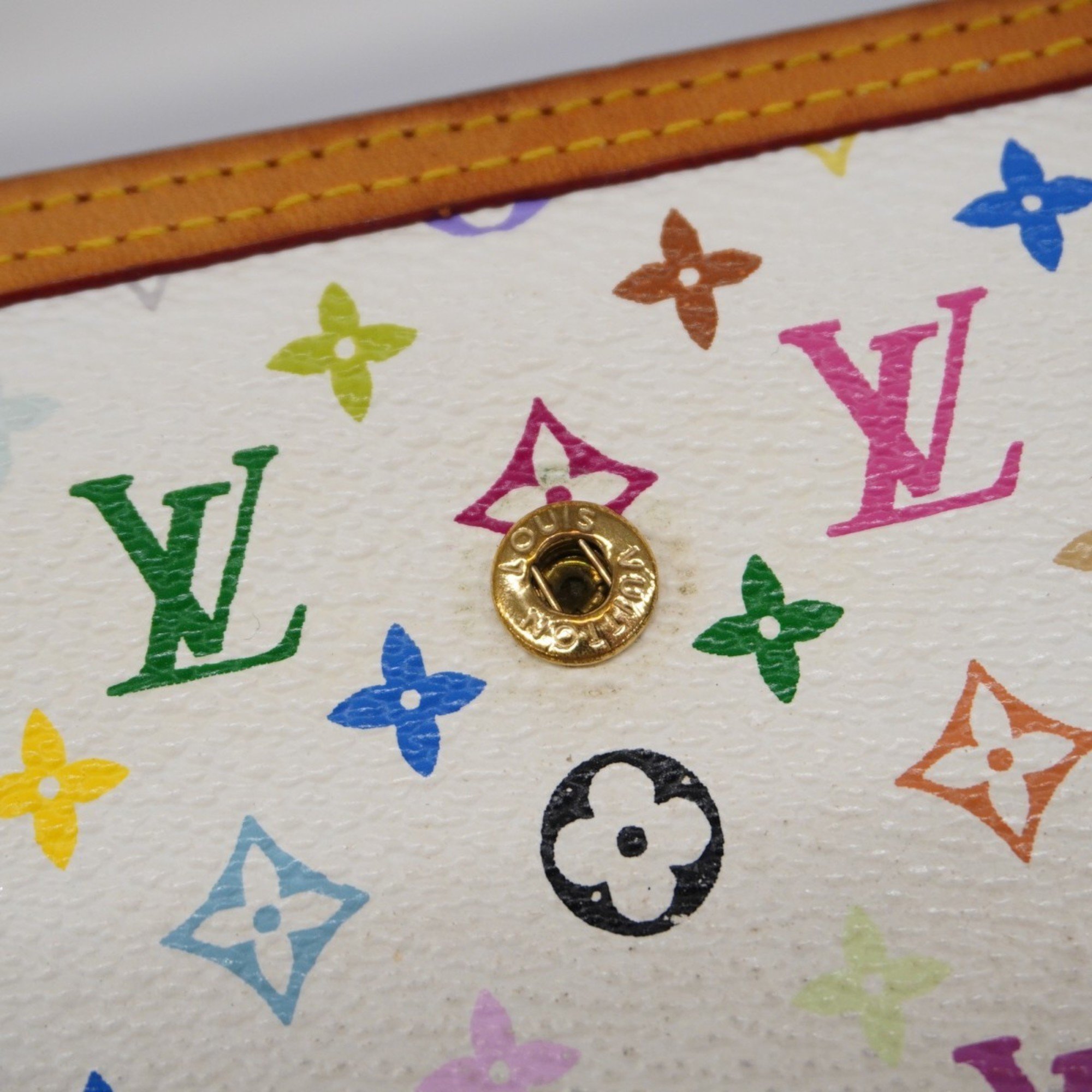 Louis Vuitton Tri-fold Long Wallet Monogram Multicolor Porte Tresor International M92659 Bron Ladies