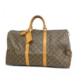 Louis Vuitton Boston Bag Monogram Keepall 50 M41426 Brown Men's Women's