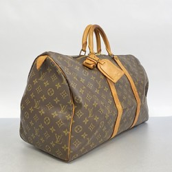 Louis Vuitton Boston Bag Monogram Keepall 50 M41426 Brown Men's Women's