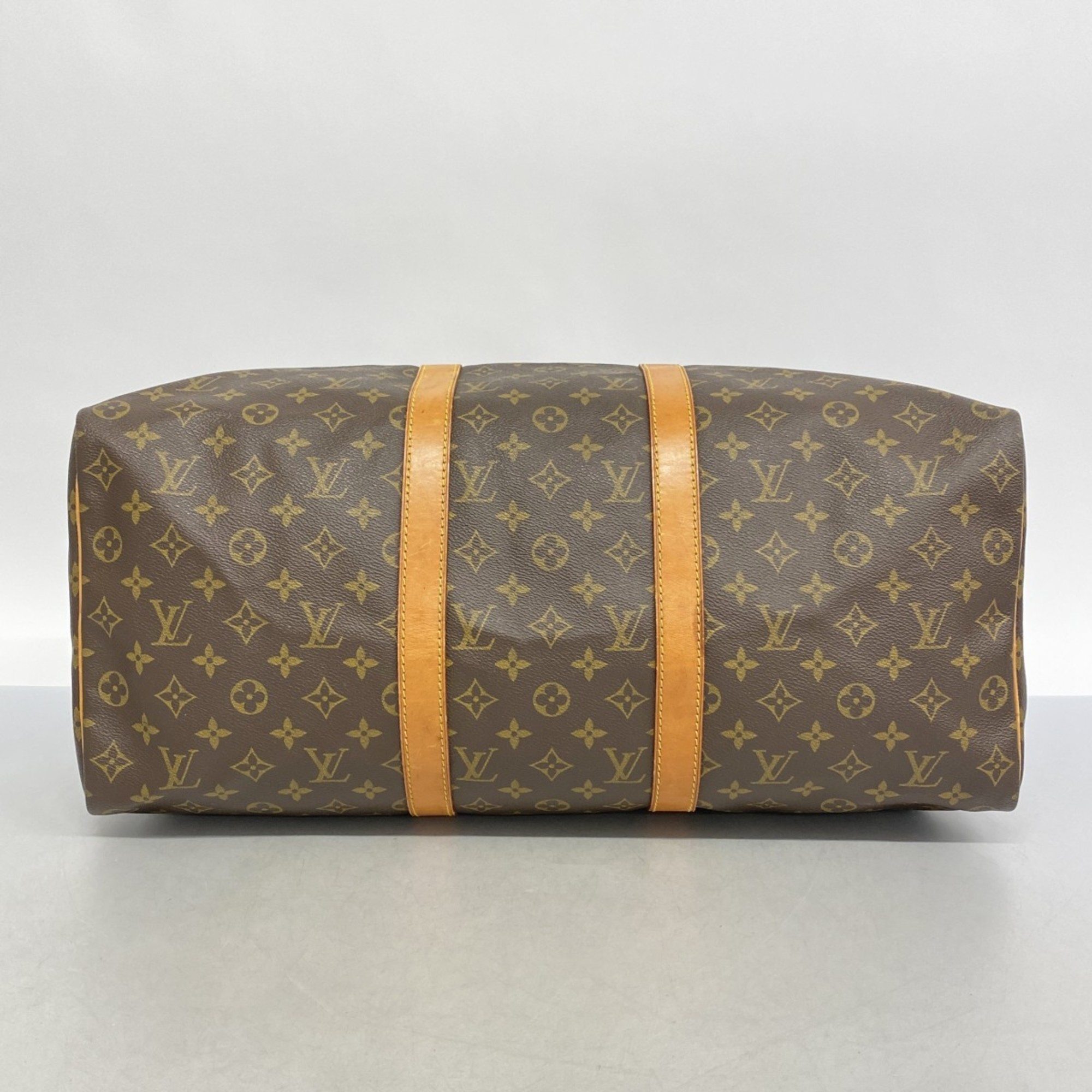 Louis Vuitton Boston Bag Monogram Keepall 50 M41426 Brown Men's Women's