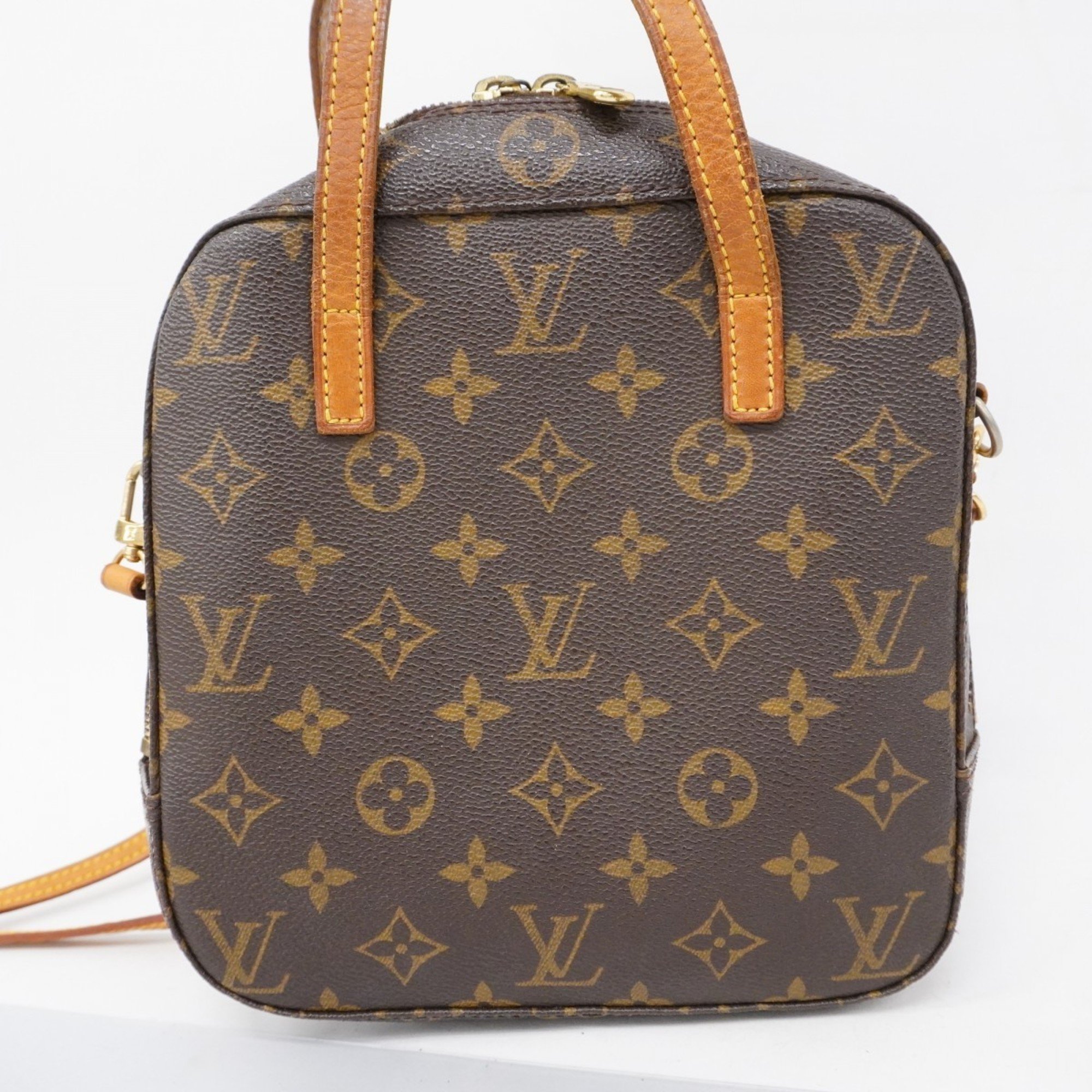 Louis Vuitton handbag Monogram Spontini M47500 brown ladies