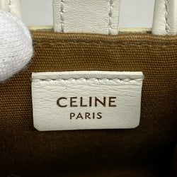 Celine Triomphe Keychain White Women's