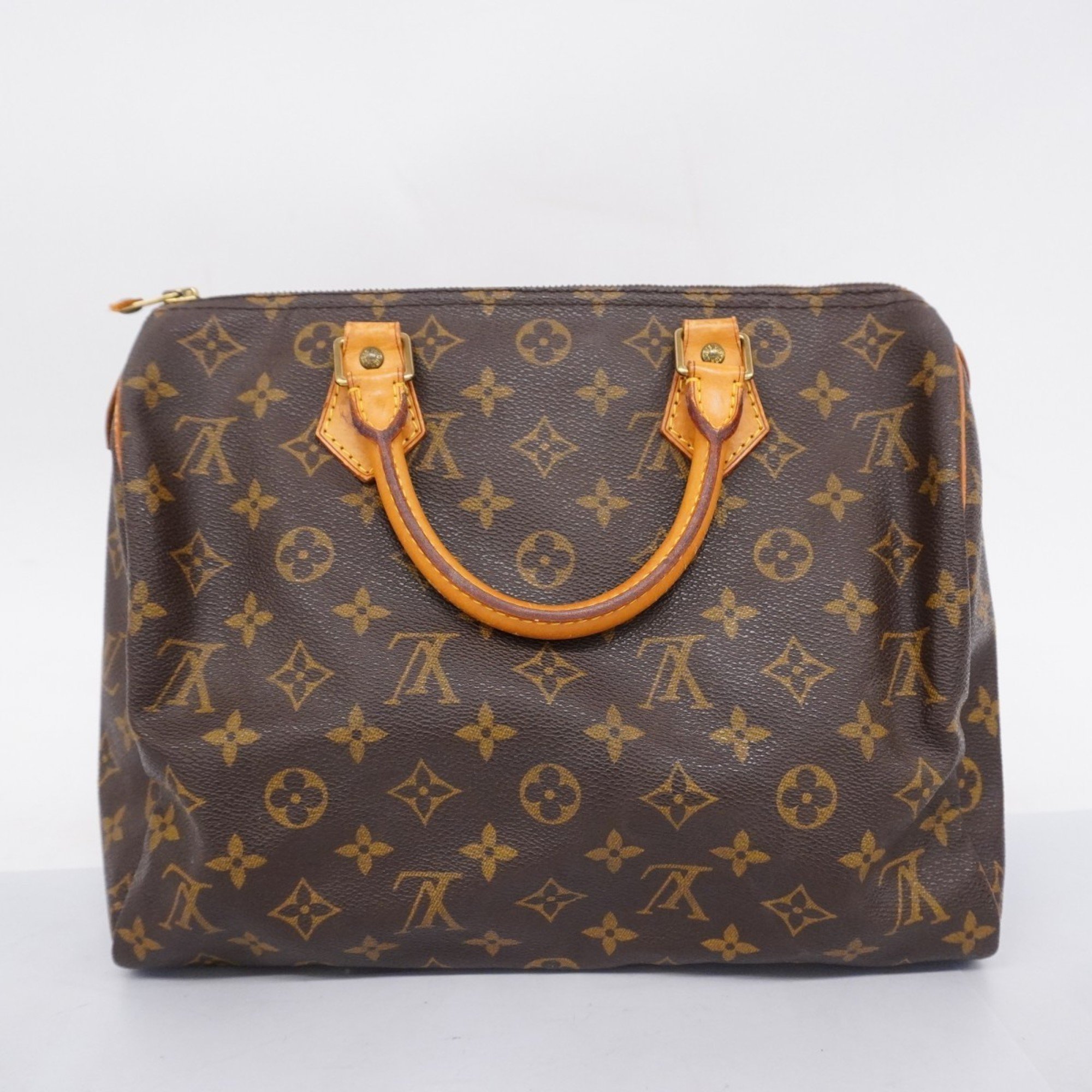 Louis Vuitton Handbag Monogram Speedy 30 M41108 Brown Ladies