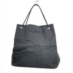 Gucci Tote Bag GG Canvas 101268 Black Women's