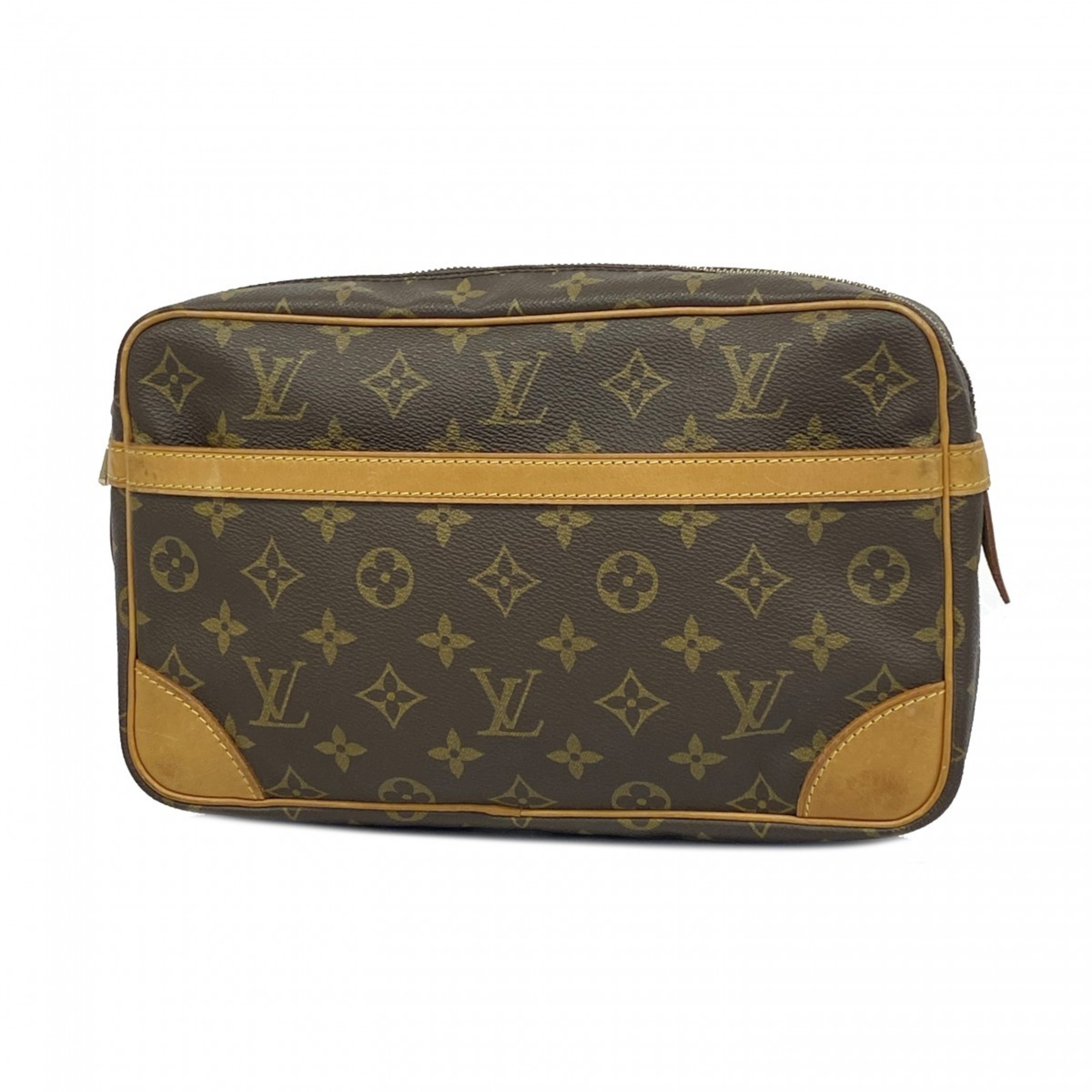 Louis Vuitton Clutch Bag Monogram Compiegne 28 M51845 Brown Women's