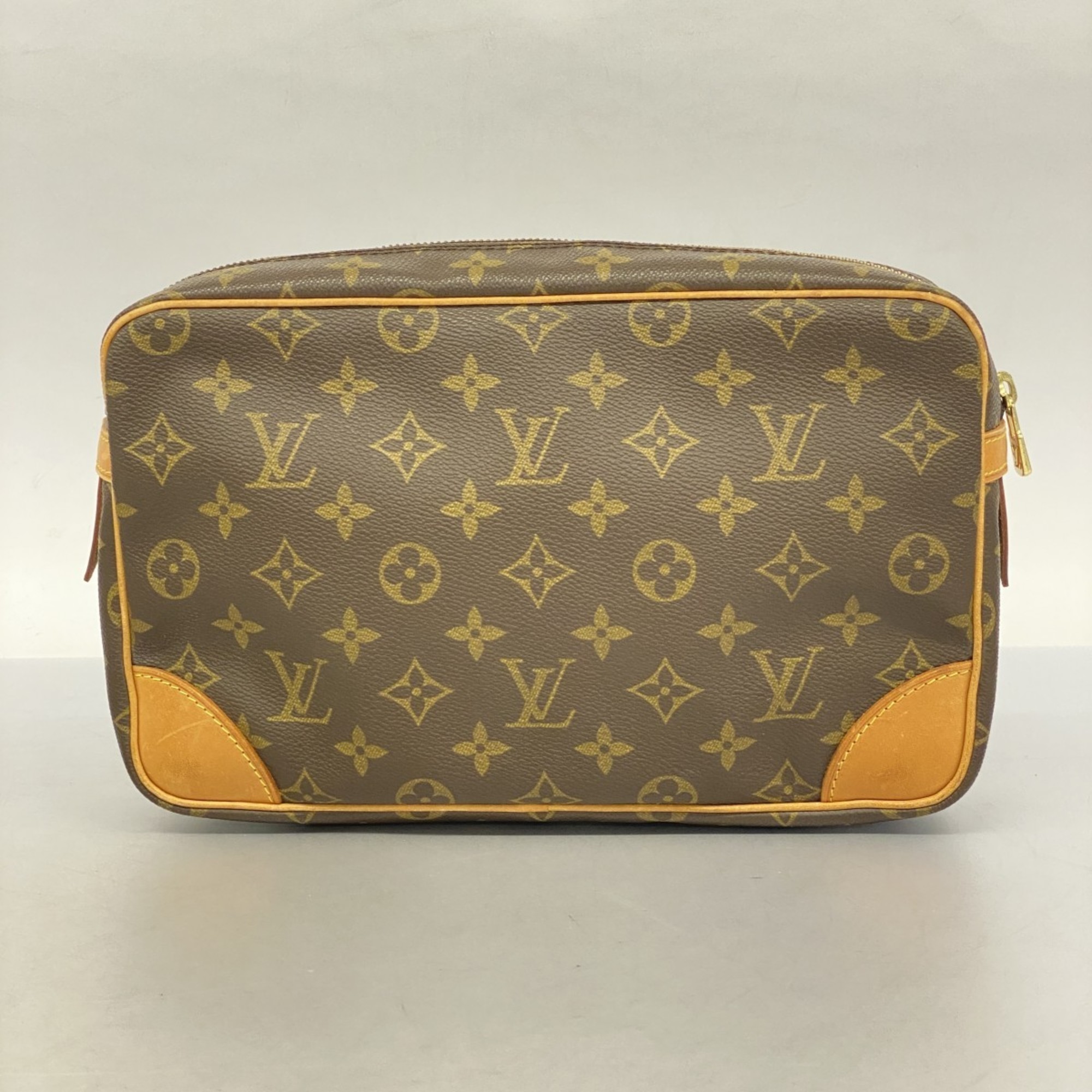 Louis Vuitton Clutch Bag Monogram Compiegne 28 M51845 Brown Women's