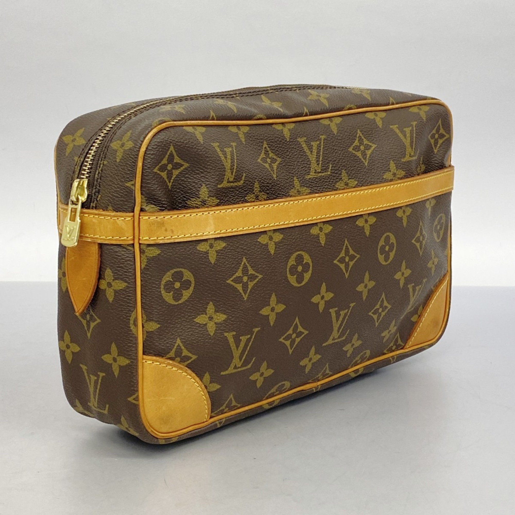 Louis Vuitton Clutch Bag Monogram Compiegne 28 M51845 Brown Women's