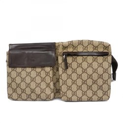 Gucci Waist Bag GG Supreme 28566 Brown Men's Women's