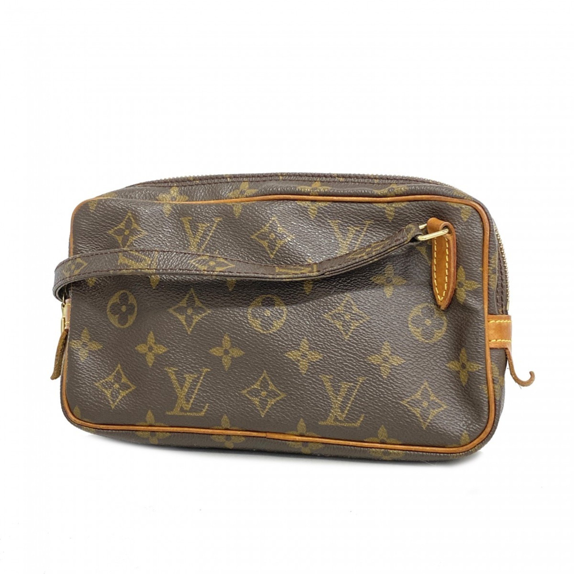 Louis Vuitton Shoulder Bag Monogram Pochette Marly Bandouliere M51828 Brown Women's