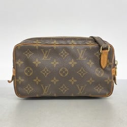 Louis Vuitton Shoulder Bag Monogram Pochette Marly Bandouliere M51828 Brown Women's