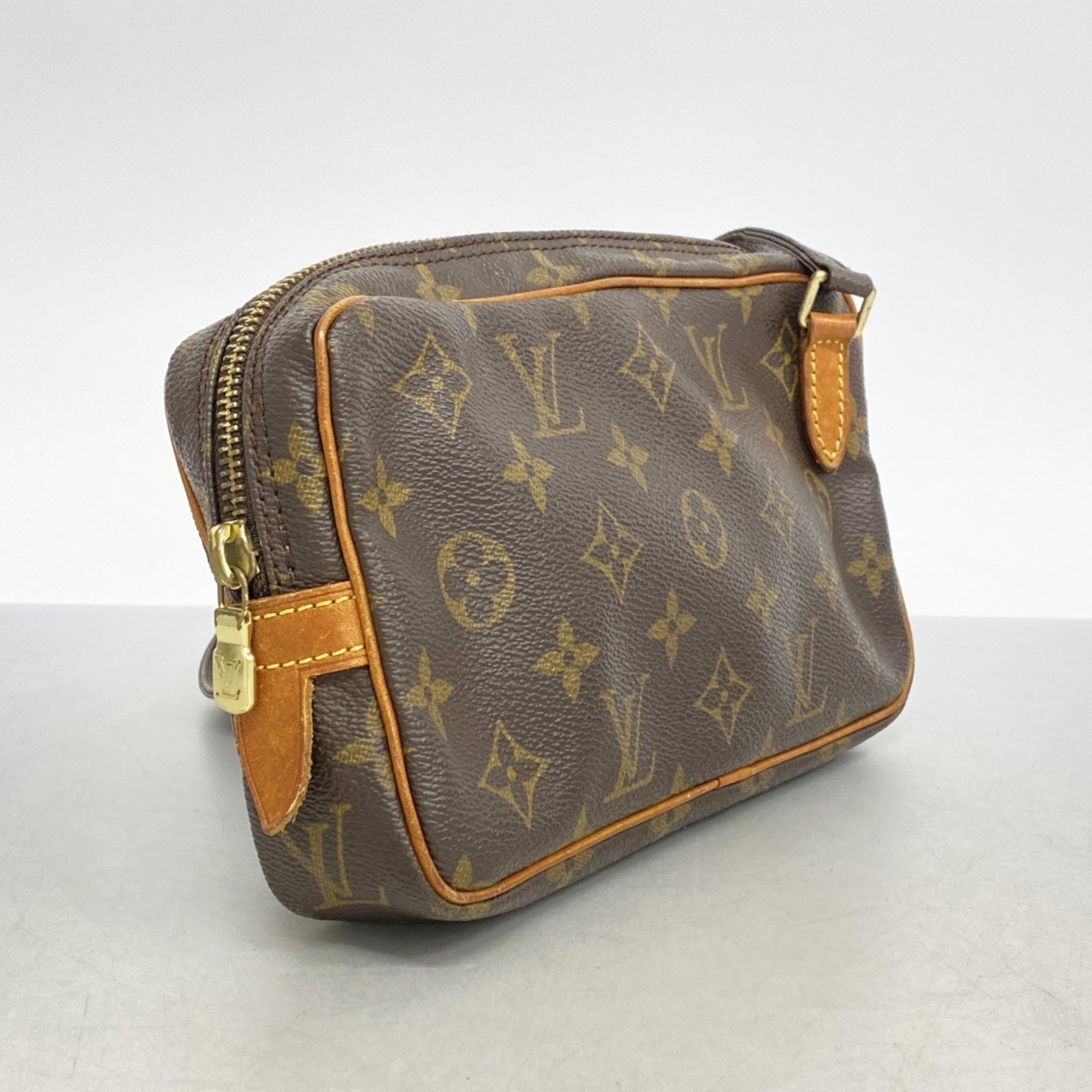 Louis Vuitton Shoulder Bag Monogram Pochette Marly Bandouliere M51828 Brown Women's