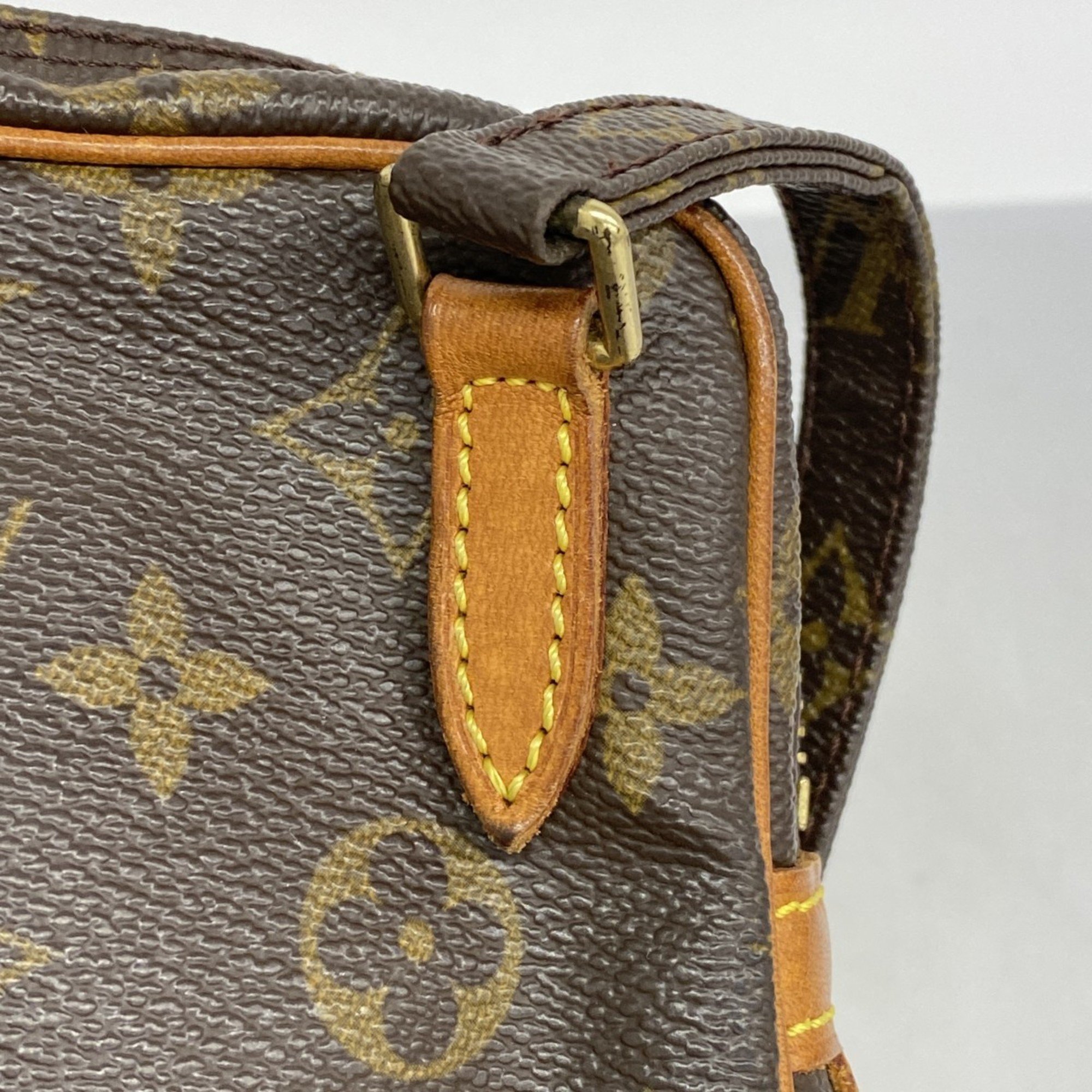 Louis Vuitton Shoulder Bag Monogram Pochette Marly Bandouliere M51828 Brown Women's