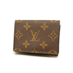 Louis Vuitton Business Card Holder Monogram Envelope Carte de Visite M63801 Brown Men's Women's