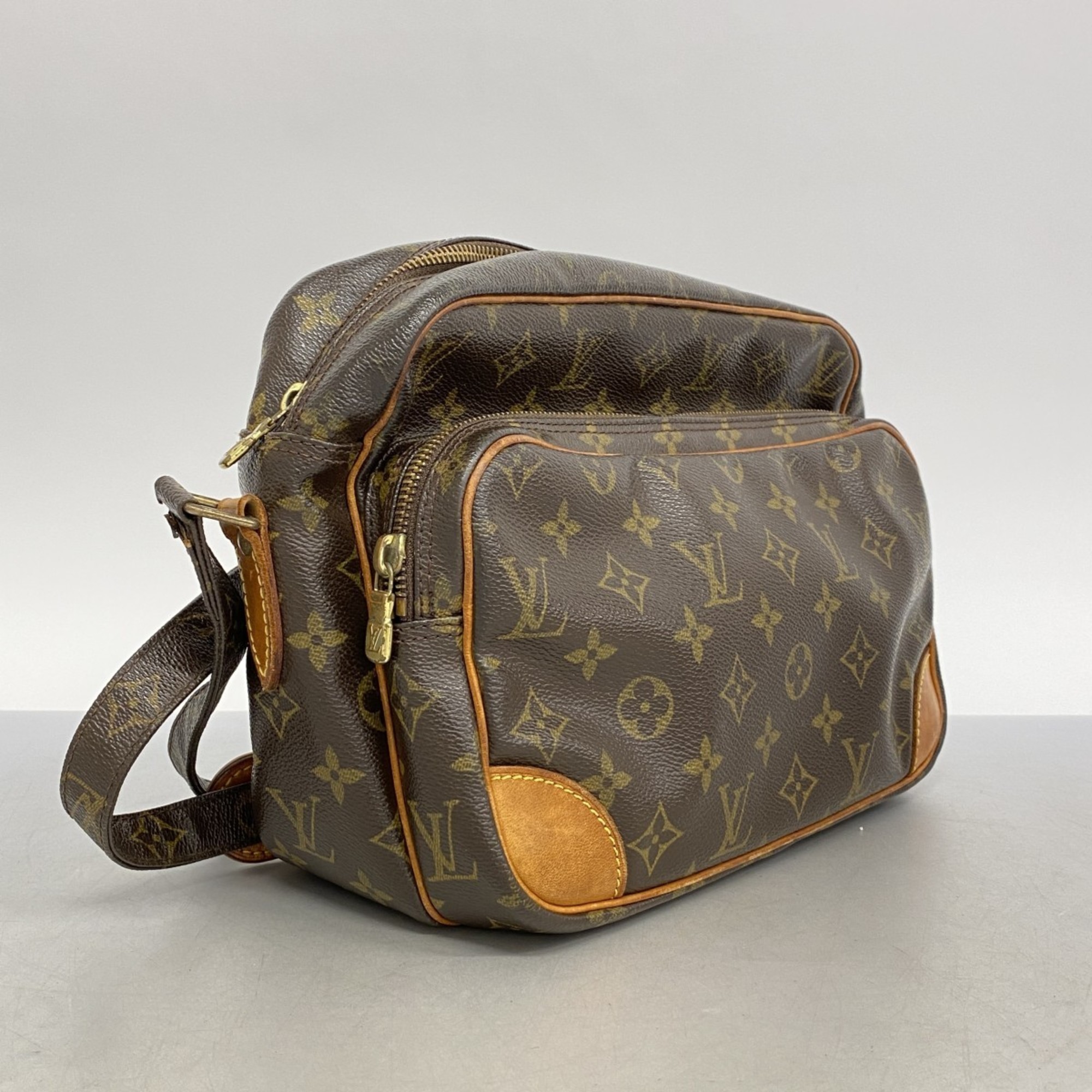 Louis Vuitton Shoulder Bag Monogram Nile M45244 Brown Ladies