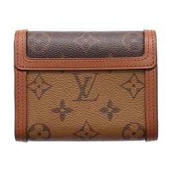 Louis Vuitton Tri-fold Wallet Monogram Reverse Portefeuille Dauphine Compact M68725