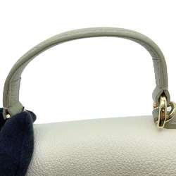 Louis Vuitton Handbag Grained Calf Leather Rock Me Ever MINI M23075 LOUIS VUITTON 2way White