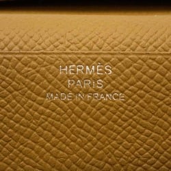 Hermes Long Wallet Bearn Soufflet Verso Rose Azalee Biscuit Epson Z Engraved