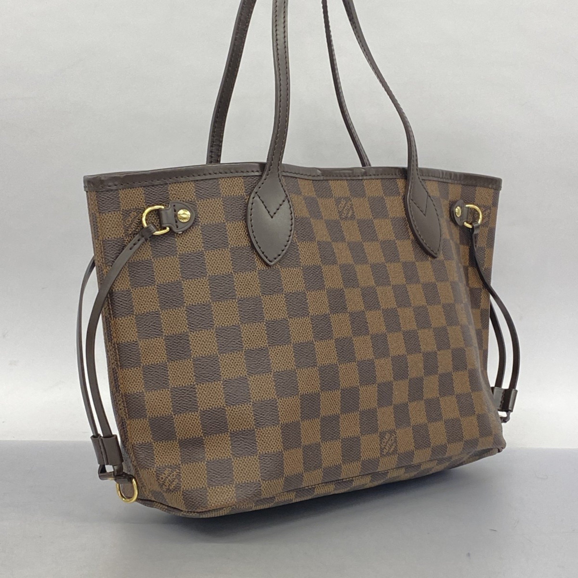 Louis Vuitton Tote Bag Damier Neverfull PM N51109 Ebene Women's