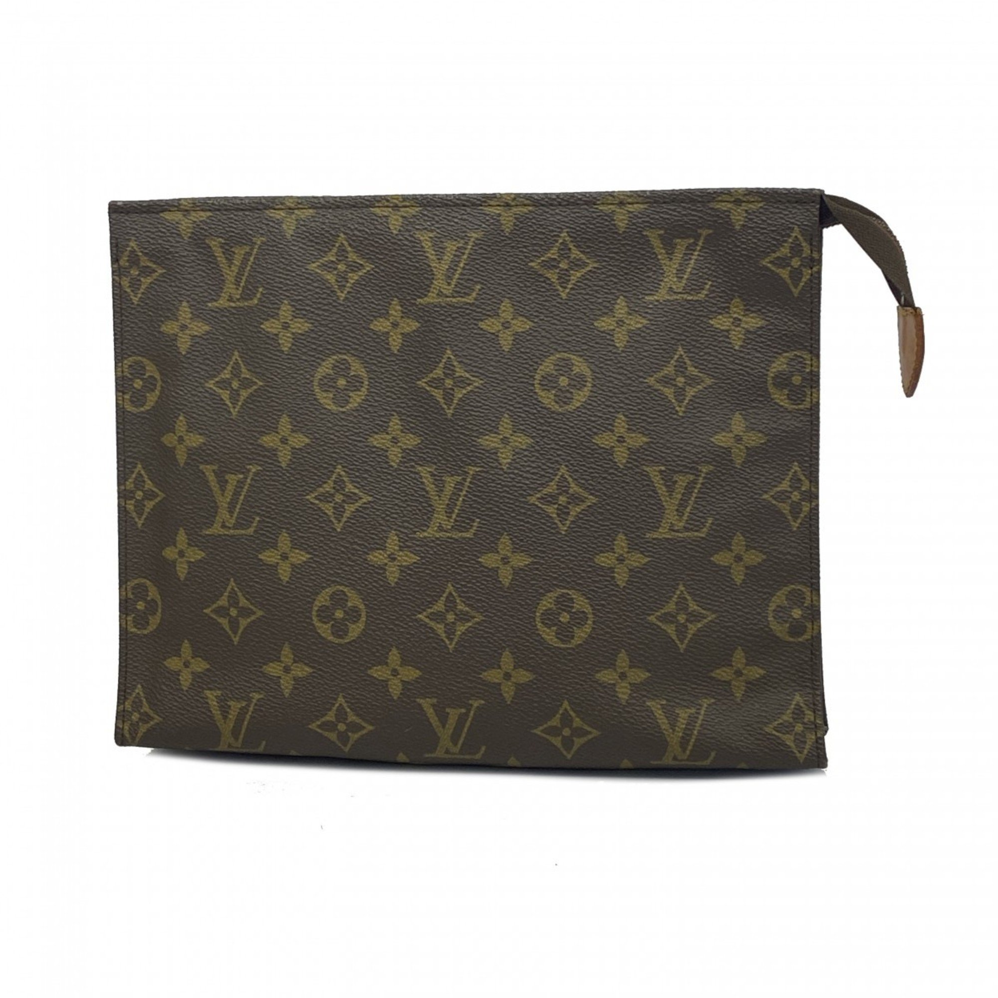 Louis Vuitton Pouch Monogram Poche Toilette 26 M47542 Brown Ladies