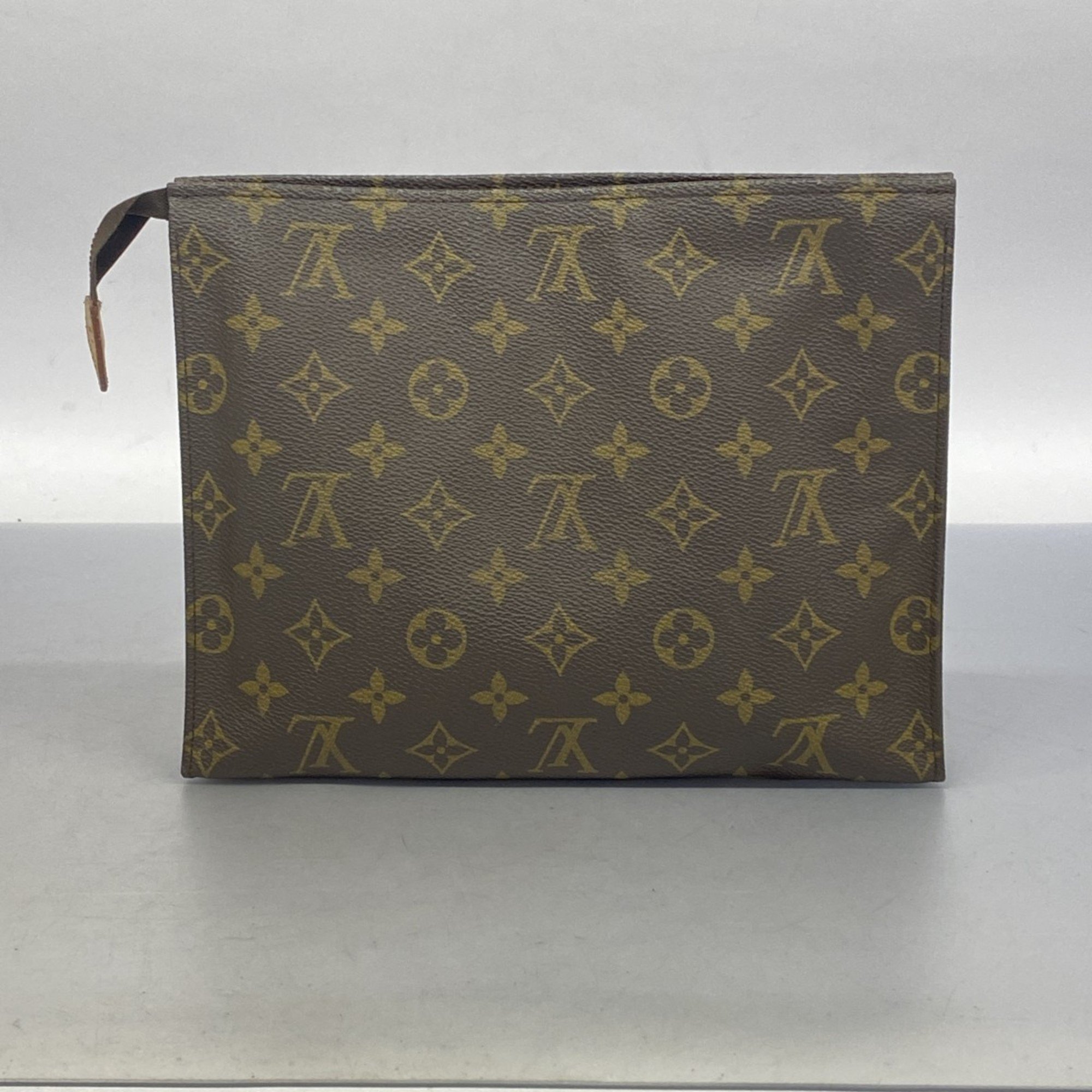 Louis Vuitton Pouch Monogram Poche Toilette 26 M47542 Brown Ladies