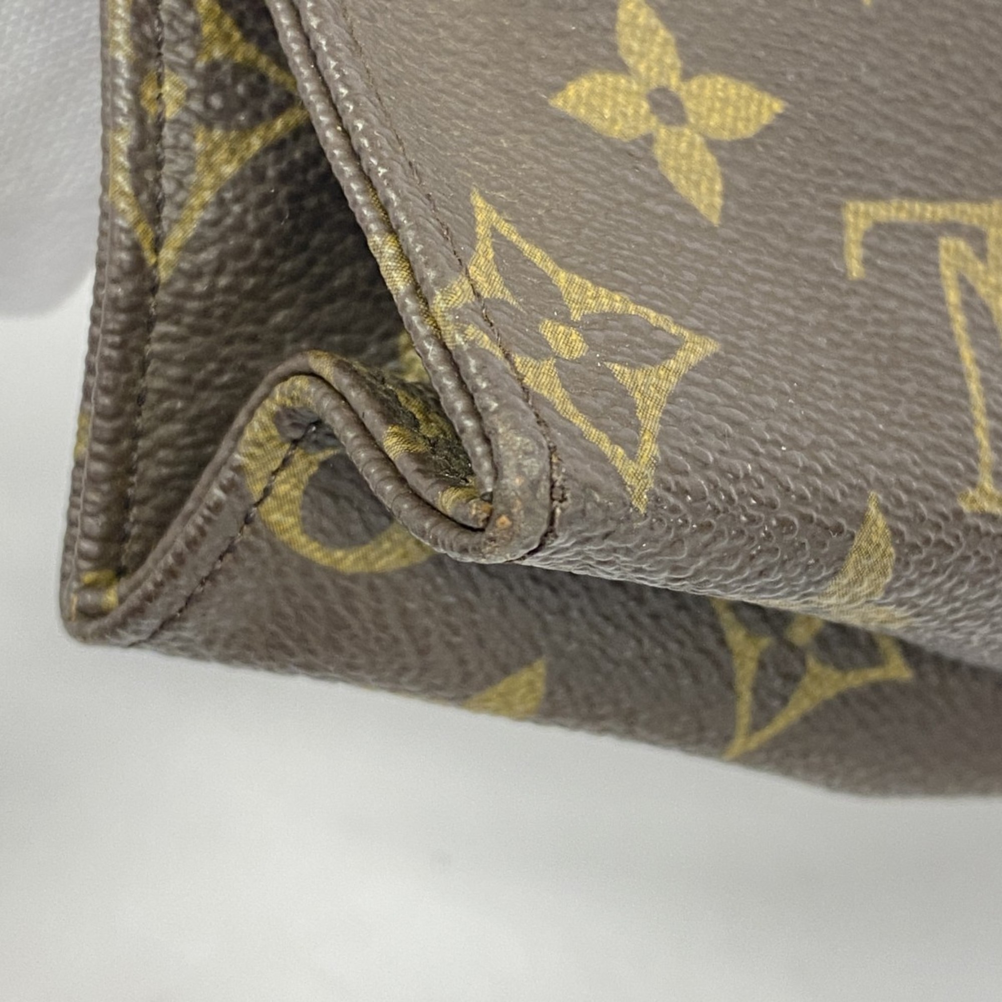 Louis Vuitton Pouch Monogram Poche Toilette 26 M47542 Brown Ladies