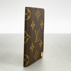 Louis Vuitton Business Card Holder/Card Case Monogram Porte Carte Credit Pression M60937 Brown Men's Women's