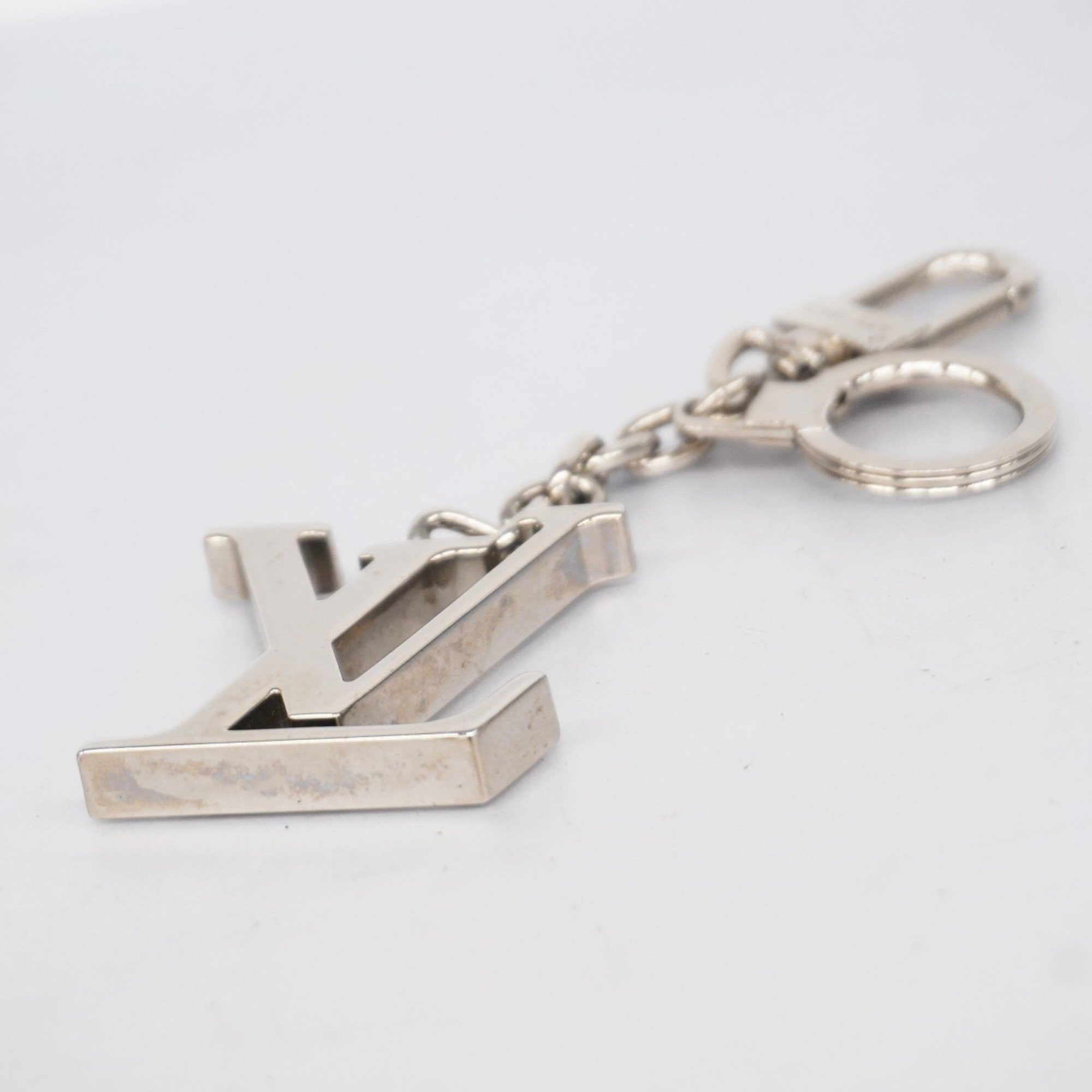 Louis Vuitton Keychain Porto Clay Initials LV M65071 Silver Men's Women's