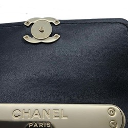 Chanel Chain Shoulder Bag Coco Mark Matelasse Lambskin CHANEL Black