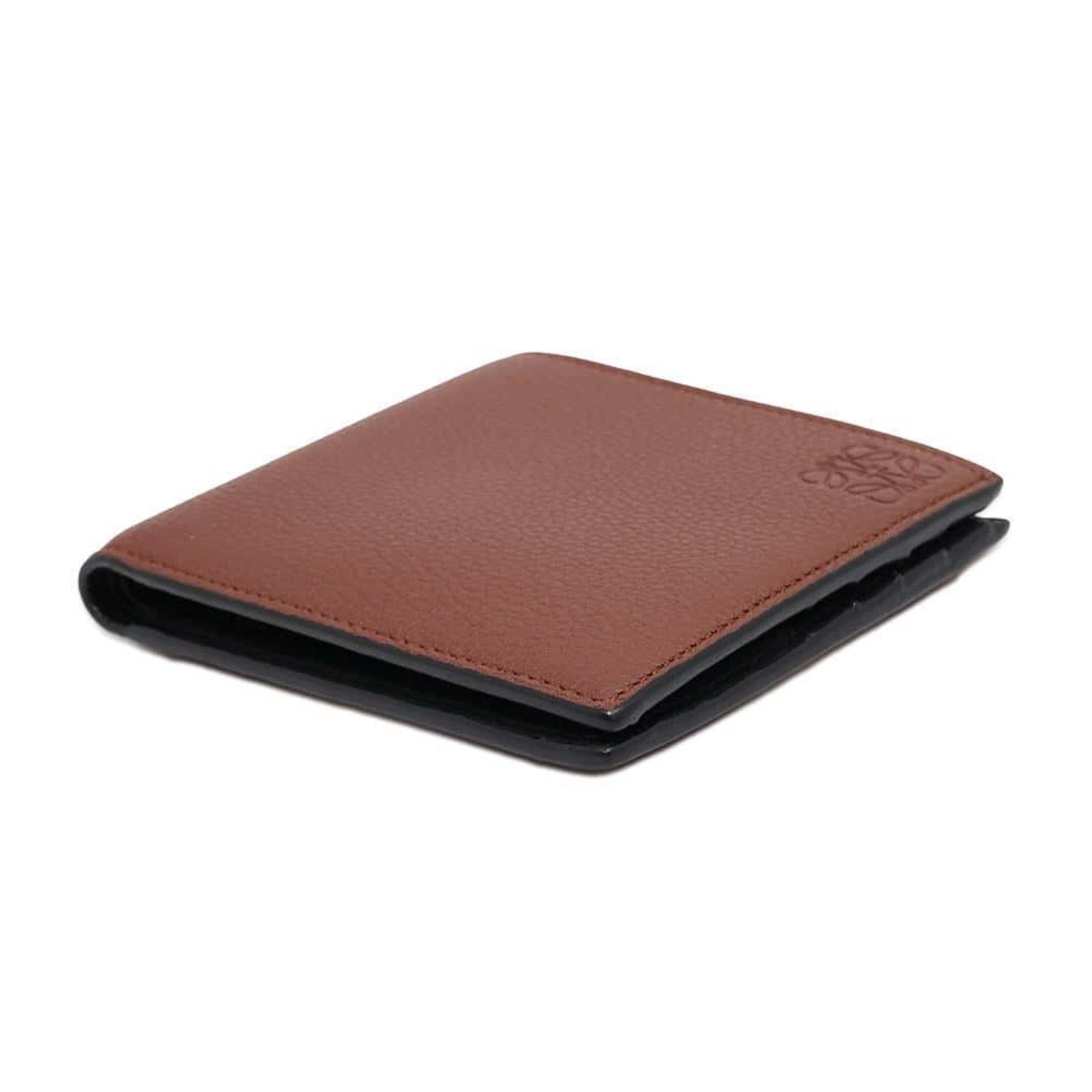 LOEWE Bi-fold Wallet Anagram Calf Leather 0010899102 Men's