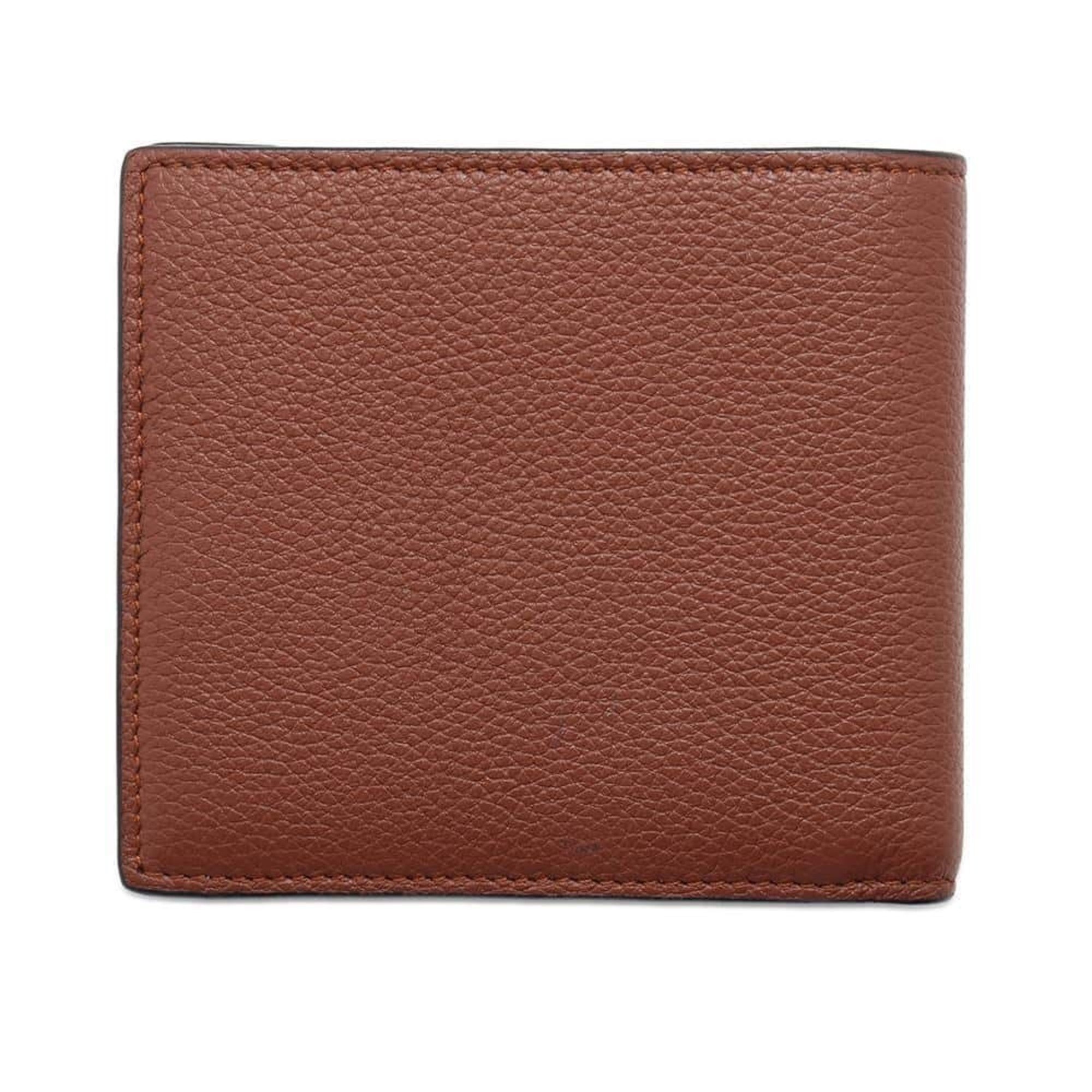 LOEWE Bi-fold Wallet Anagram Calf Leather 0010899102 Men's