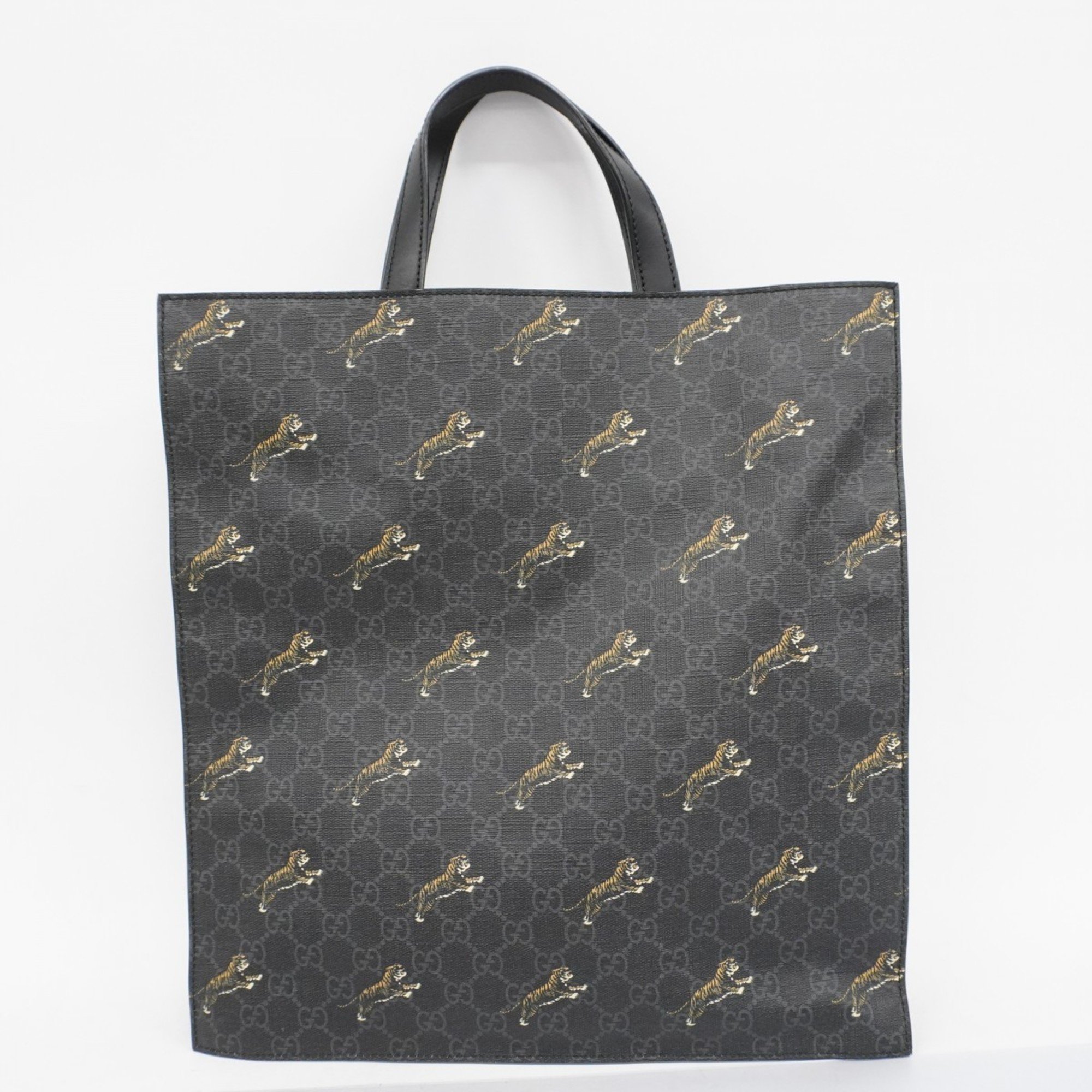 Gucci Tote Bag GG Supreme Sherry Line 495559 Black Men's