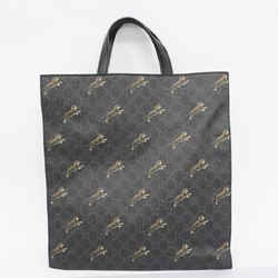 Gucci Tote Bag GG Supreme Sherry Line 495559 Black Men's