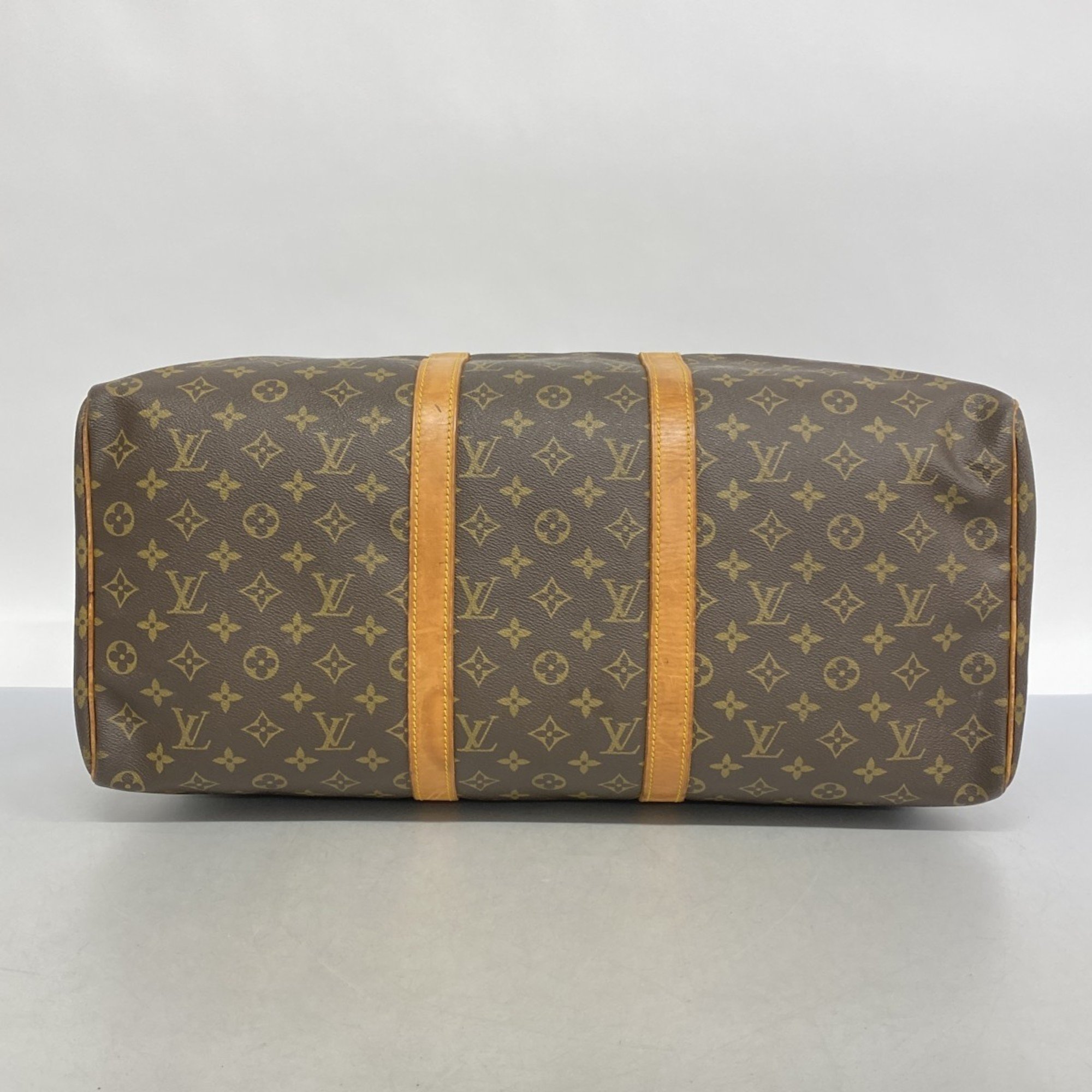 Louis Vuitton Boston Bag Monogram Keepall 50 M41426 Brown Men's Women's