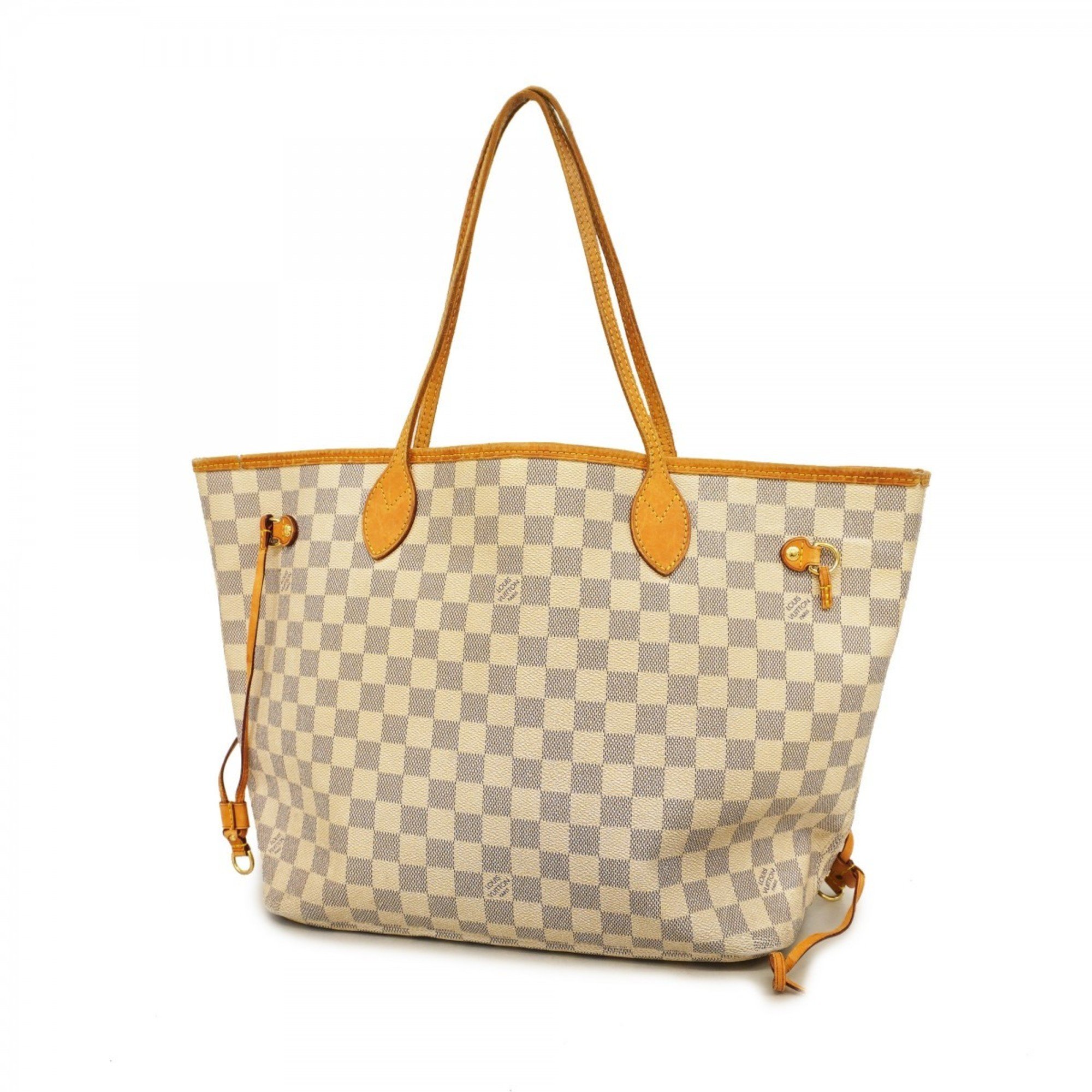 Louis Vuitton Tote Bag Damier Azur Neverfull MM M51107 White Women's