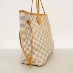 Louis Vuitton Tote Bag Damier Azur Neverfull MM M51107 White Women's