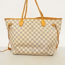 Louis Vuitton Tote Bag Damier Azur Neverfull MM M51107 White Women's