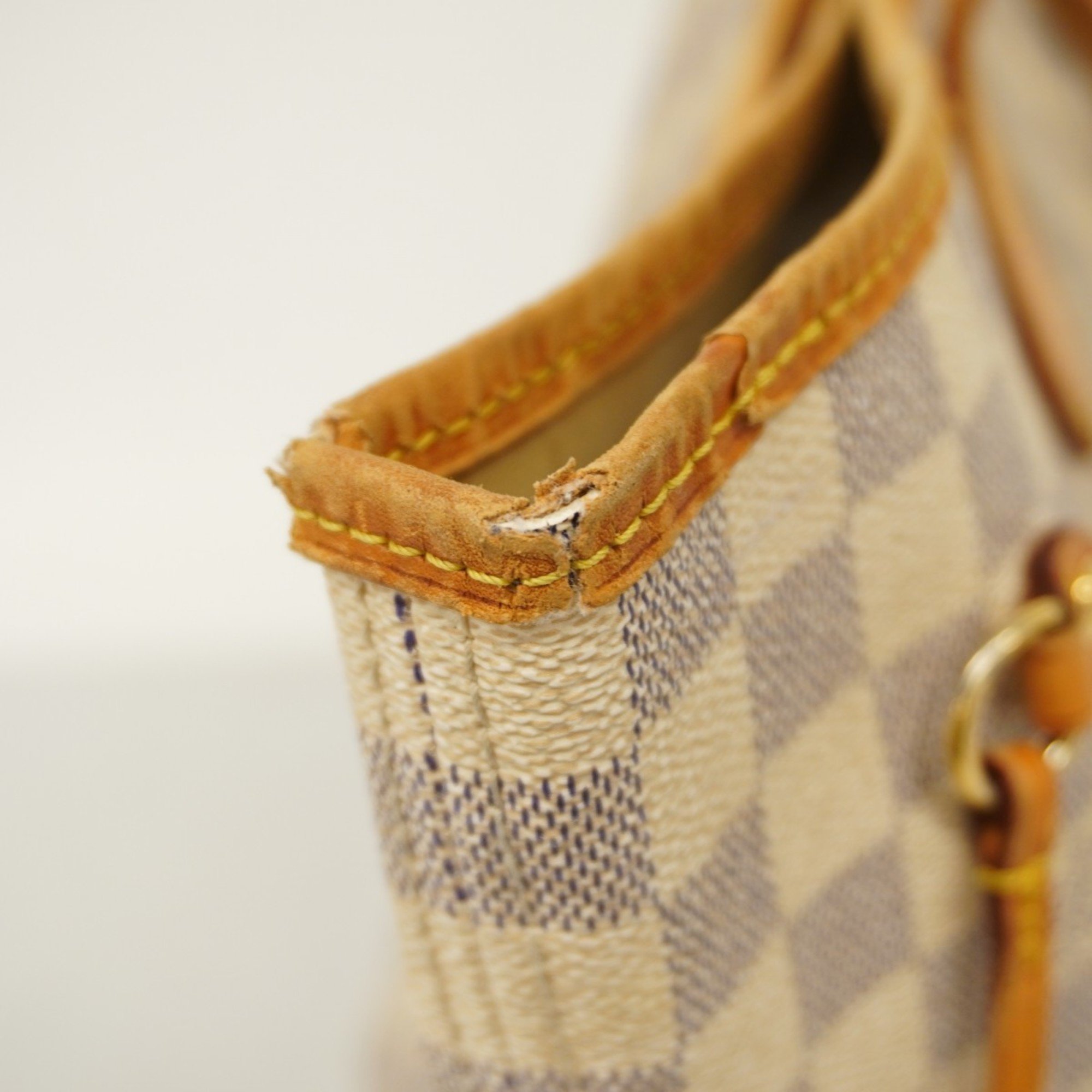 Louis Vuitton Tote Bag Damier Azur Neverfull MM M51107 White Women's