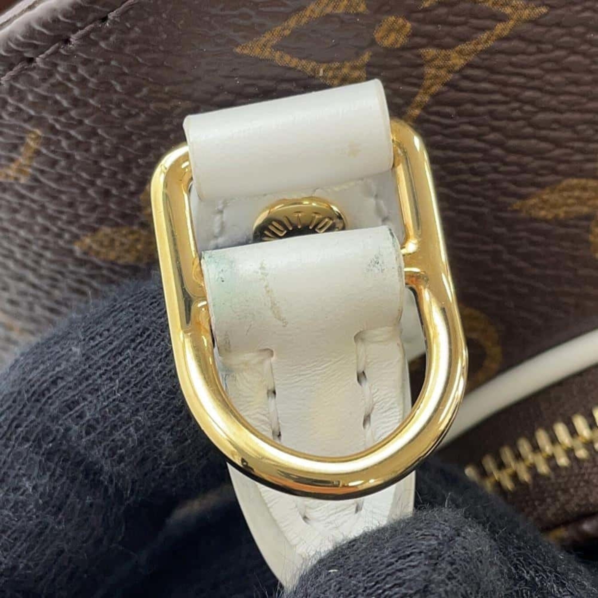 Louis Vuitton Handbag Monogram LV Match Ellipse BB M20752 LOUIS VUITTON Shoulder Bag White