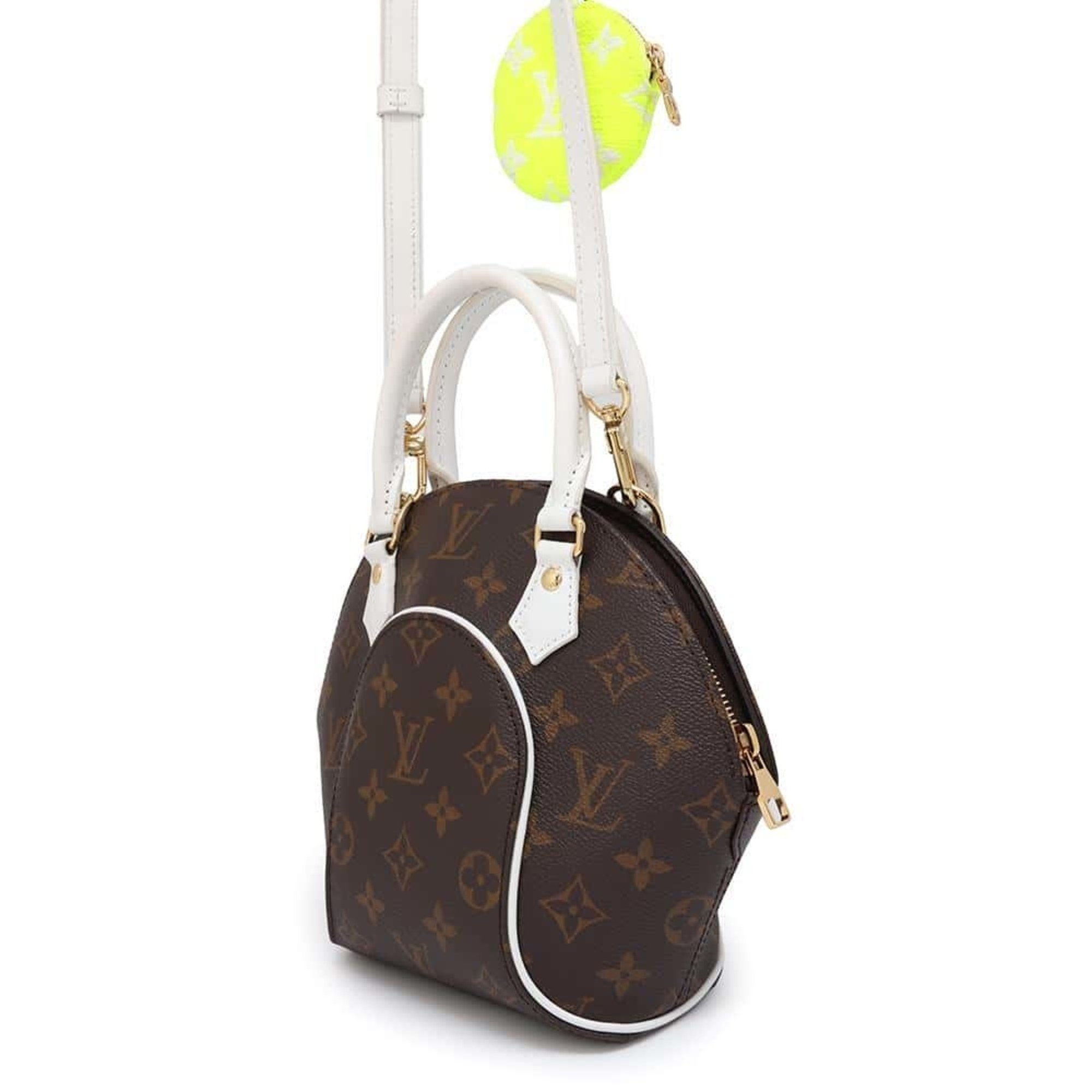 Louis Vuitton Handbag Monogram LV Match Ellipse BB M20752 LOUIS VUITTON Shoulder Bag White