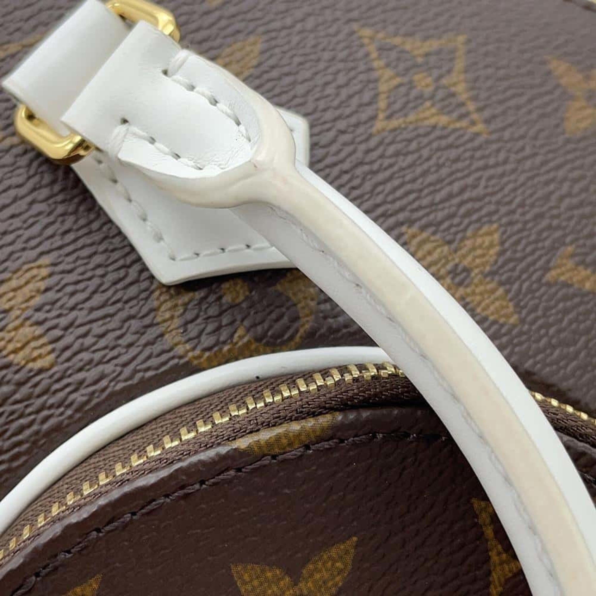 Louis Vuitton Handbag Monogram LV Match Ellipse BB M20752 LOUIS VUITTON Shoulder Bag White