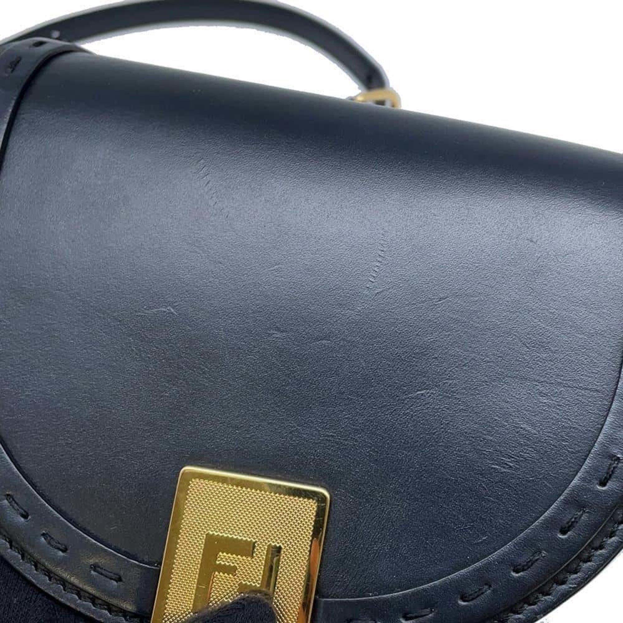 Fendi Shoulder Bag Moonlight Leather 8BT346 FENDI Black